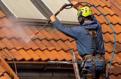 Démoussage et hydrofuge de toiture à Caumont